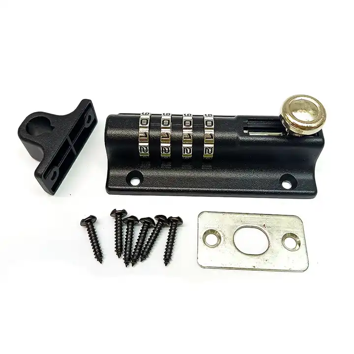 High Quality Wholesale  4 Digits Zinc Alloy Combination Latch Metal Sliding Barrel Bolt gate Lock