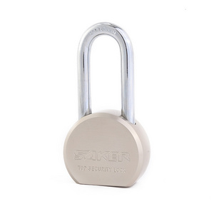 Factory Sale High Quality Home Security American Locks Anti-rust Long Shackle Round Steel Padlock