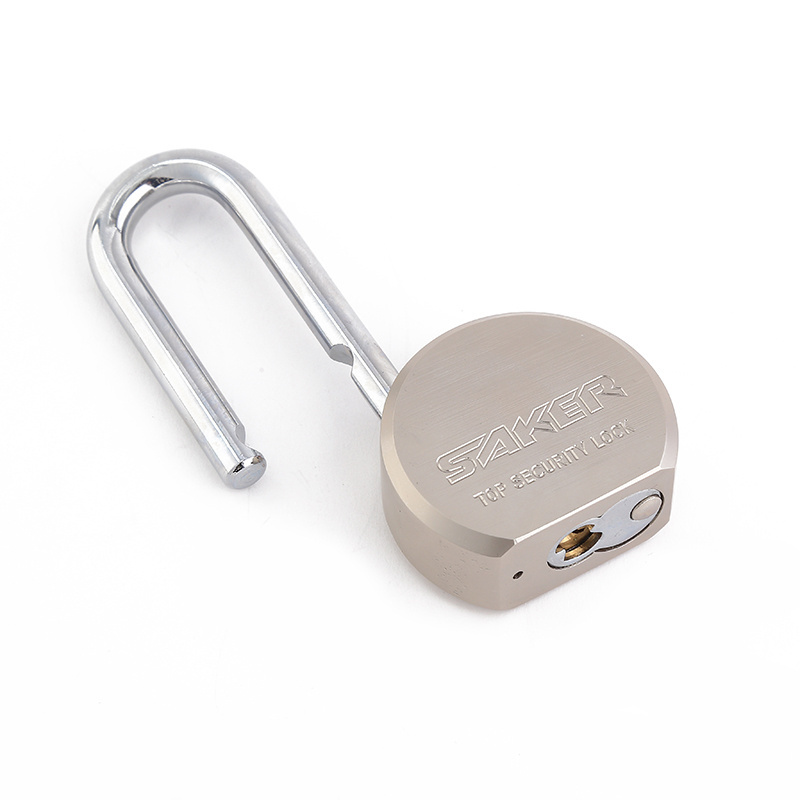 Factory Sale High Quality Home Security American Locks Anti-rust Long Shackle Round Steel Padlock