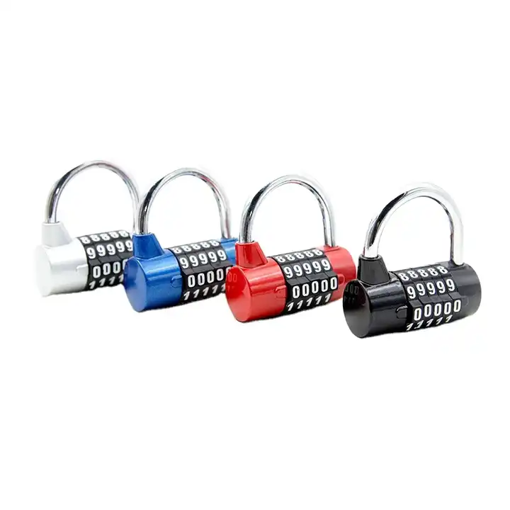 Top securityHigh Quality factory padlocks 5 digits zinc alloy password reset combination gym lock fashion code safe