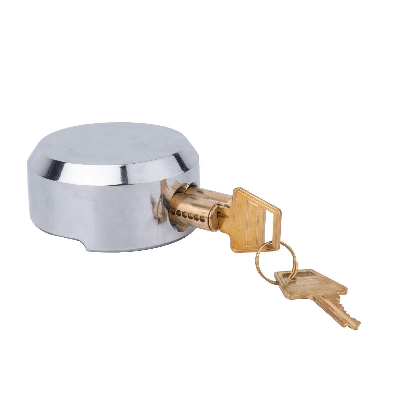 Factory price Chromium plated solid steel Bottom Glass Door Lock Floor Truck Padlocks In Stock