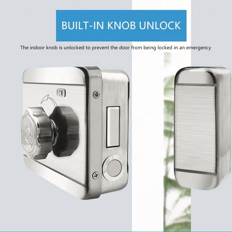 Double Side Digital Fingerprint Smart Keyless Door Lock Waterproof Digital Smart Fingerprint Sliding Glass Door Lock