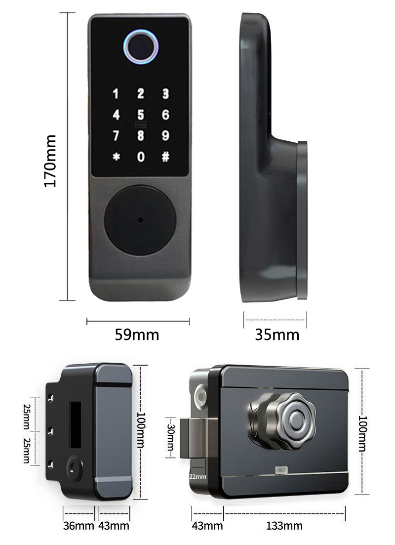 High Security Face Recognition Smart Door Lock, Smart Fingerprint Door Lock, Smart Door Lock Camera