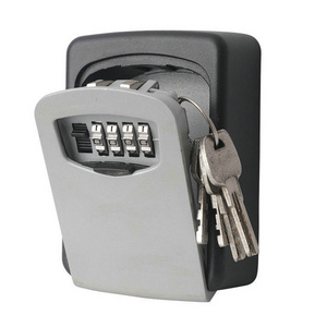 Wall Mount Plastic Or Metal Key Safe Box Waterproof Combination Key Lock Box with 5 Key Capacity