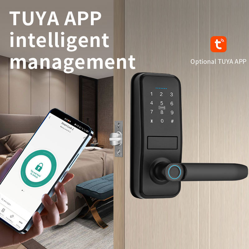 Smart Home APP Control Door lock Intelligent Fingerprint Key Password Card Smart Door Lock