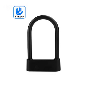 TTlock Waterproof Anti-shear Bike Fingerprint Lock Usb Charging Anti Theft Door Car Bicycle Bluetooth Smart U Lock