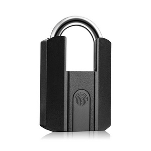 Wholesale Waterproof Fingerprint Smart Padlock With Keyless Suitable for bicycle  Storage Cabinet Smart Padlock