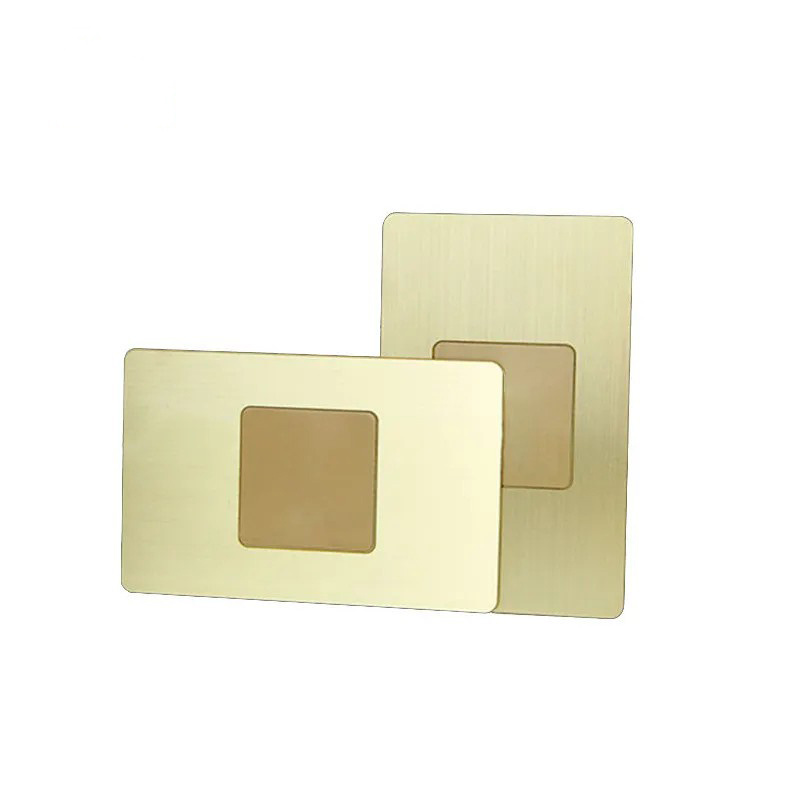 Contactless NFC Gold Metal Business Cards Customized Matte Metal NFC Card Rfid hotel key card system