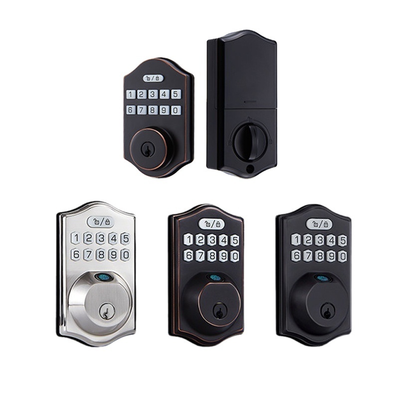 Wholesale Tuya Blue-tooth Fingerprint Intelligent Door Lock Keyless Entry Smart Code Deadbolt Lock