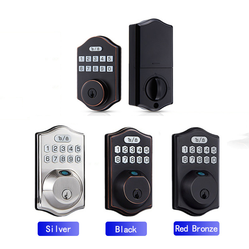 Wholesale Tuya Blue-tooth Fingerprint Intelligent Door Lock Keyless Entry Smart Code Deadbolt Lock