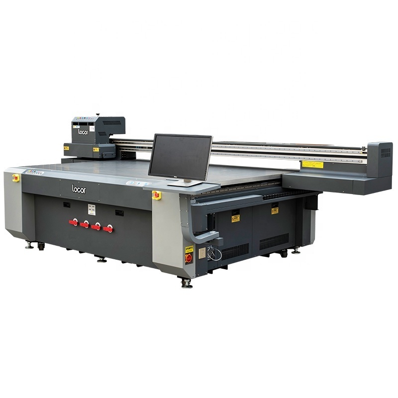 Locor uv flatbed 2513 digital printer for acrylic /glass/ wood board /phone case/metal plate/ceramics/pvc/leather/plastics