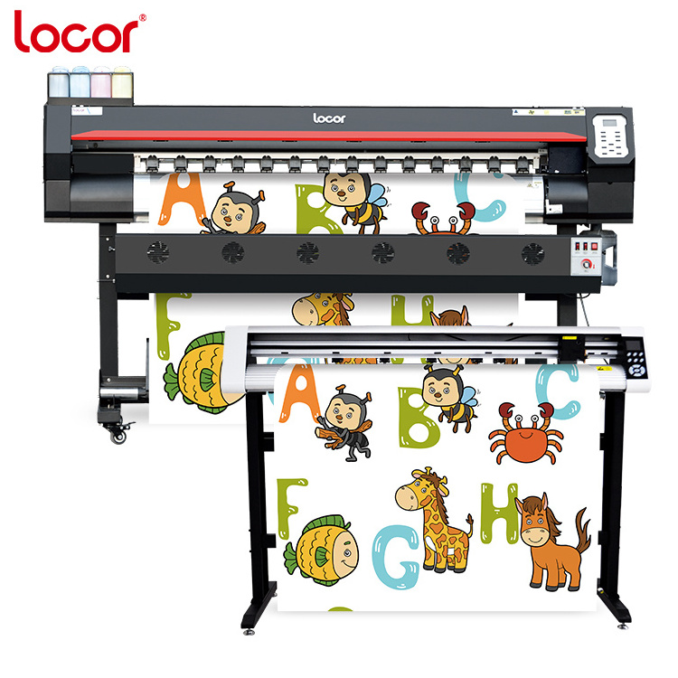 high quality Locor wide format printer banner canvas vinyl eco solvent inkjet plotter printing machine price