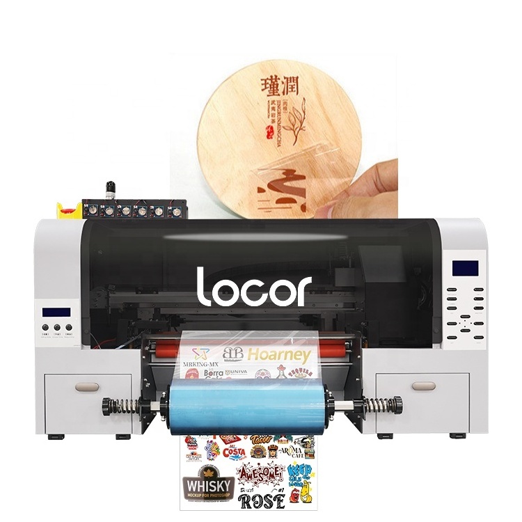 Locor 30cm A3 UV DTF Printer 3D Crystal PET Film and Laminating All In One