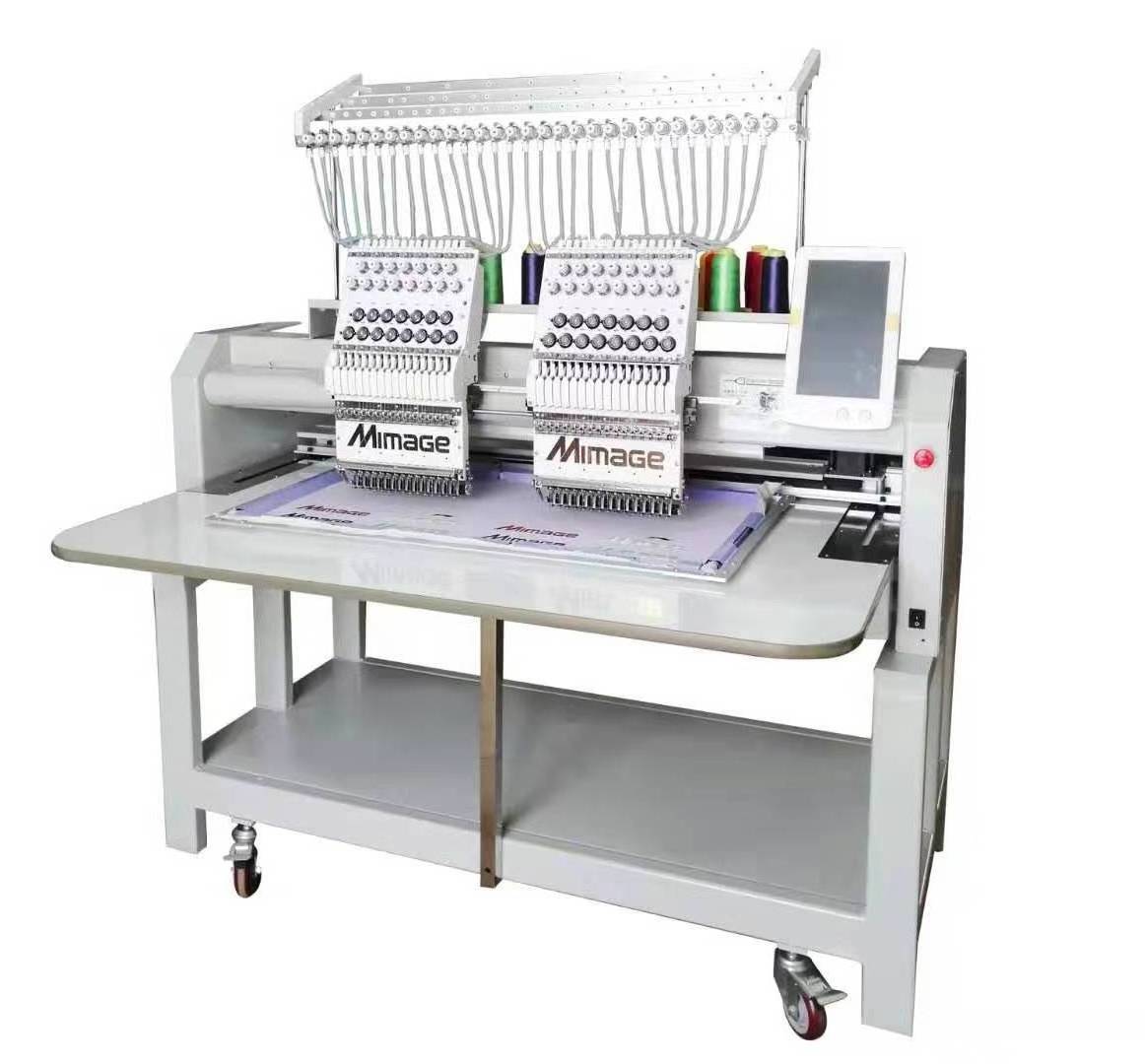 High Speed 15 Needle Single/Double Head Computer Embroidery Machine Customized Logo T-shirt Cap Bag Clothes Machine