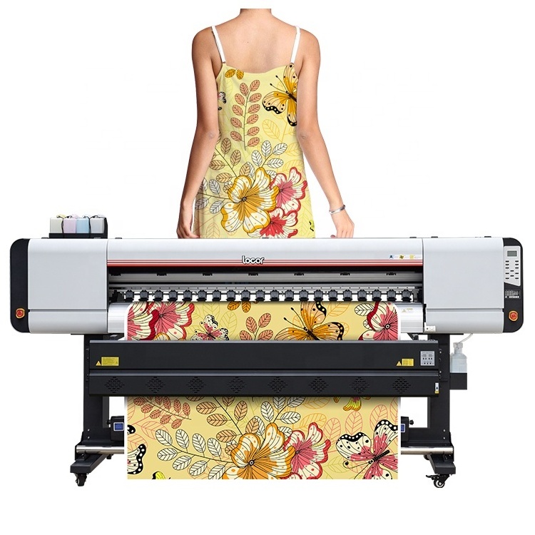 Locor  high speed 1.8m D1830  3 pcs 4720/i3200  head digital dye sublimation tshirt plastisol polyester textile transfer printer