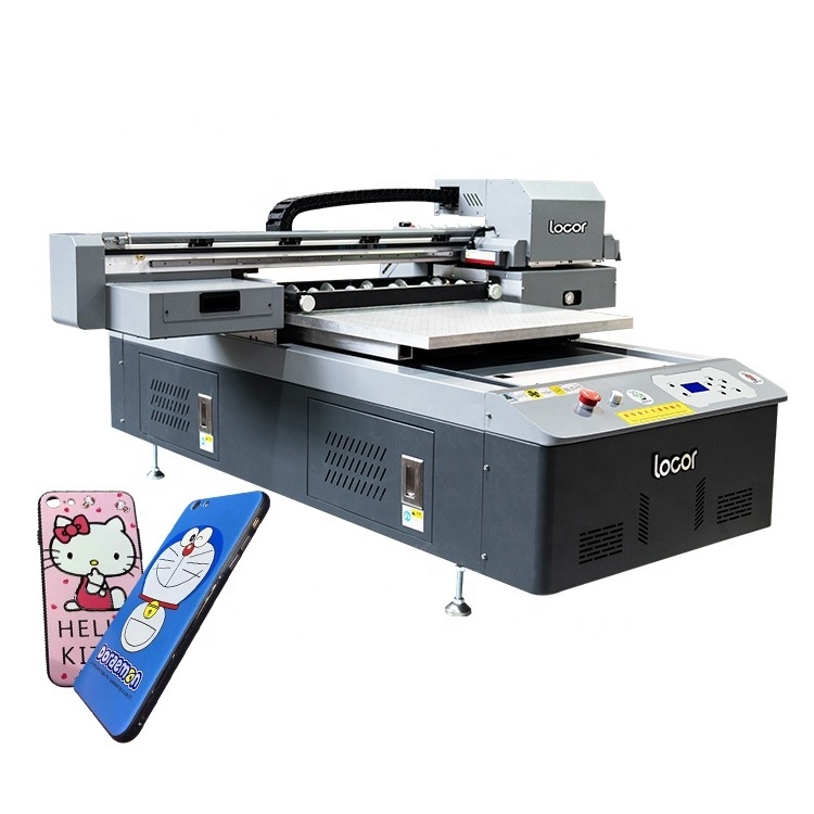 Locor A2/A3 UV 6090 flatbed printer large format printer for gift box pen mugs glass bottles printing machine with varnish