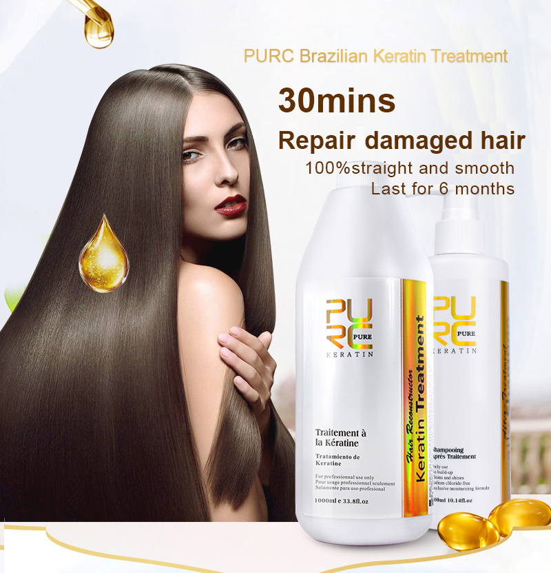 GMPC ISO Factory Pure Brazilian Keratin Hair Treatment Professional Keratin For Hair Straightening Nano Keratin Treatment