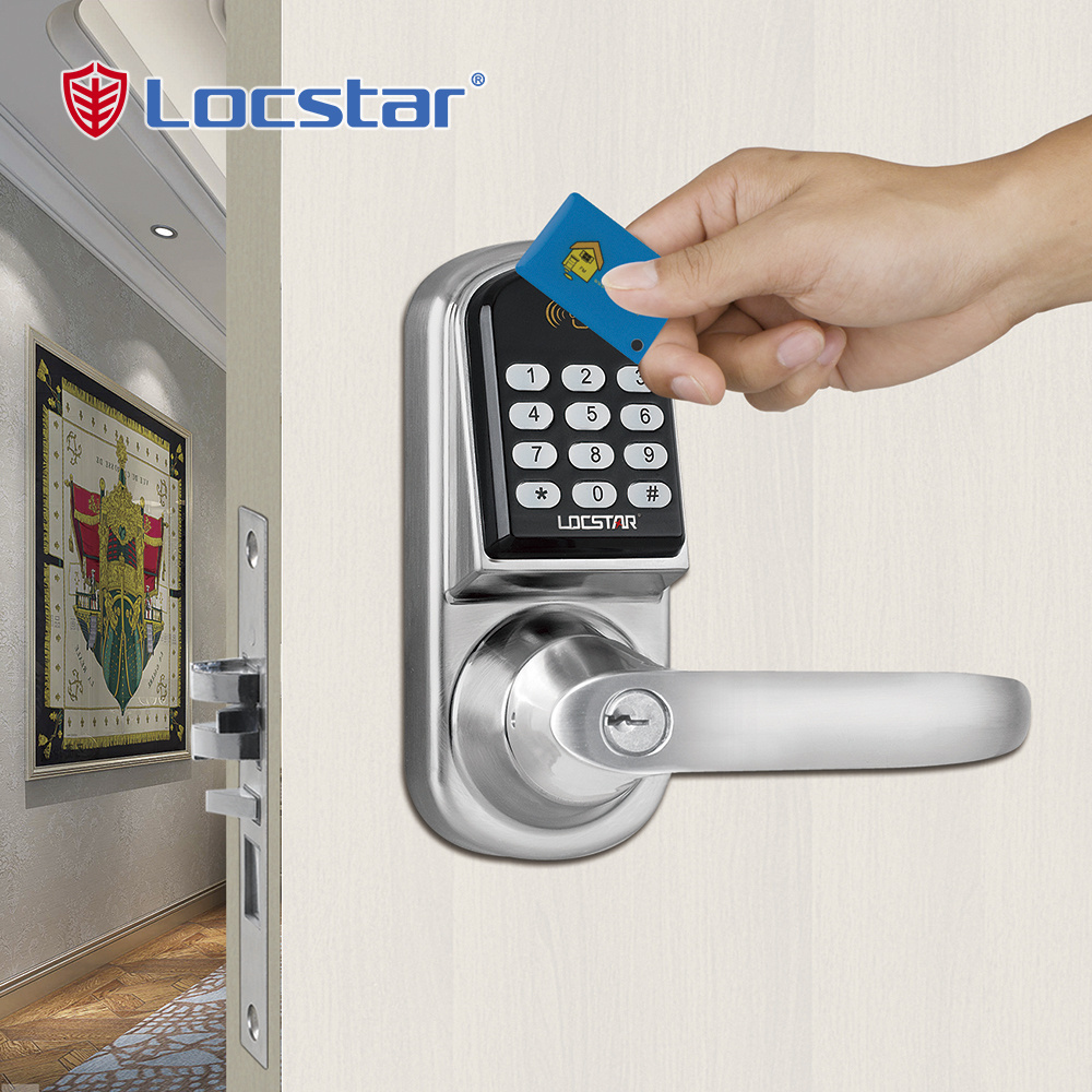 Locstar Digital Lock With Handles Digital Key Pad Single Latch Lock Security For Home Smart Lock