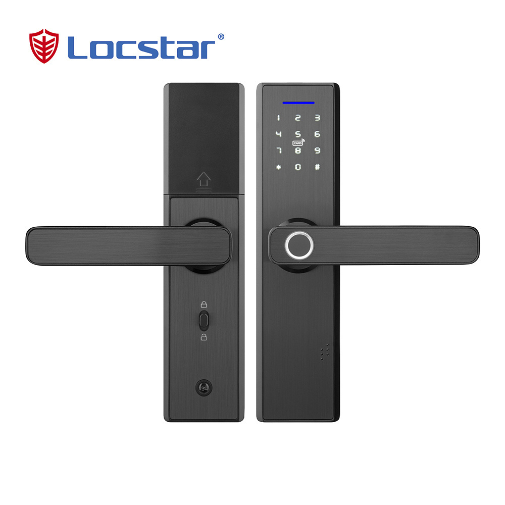 2021 New Fingerprint Tuya Wifi Smart Mobile Phone App Remote Unlocked Digital Door Lock For Hotel/home Use