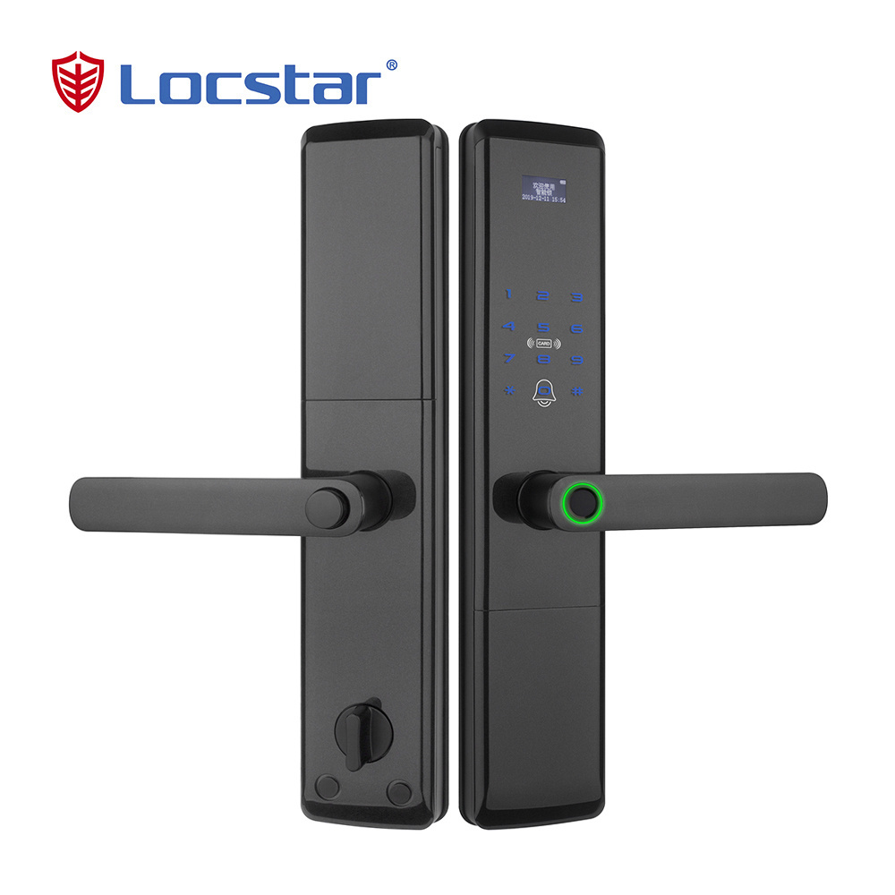 Locstar Digital Outdoor Tuya Electronic Smart Fingerprint Combination Door Lock Smart Wifi Lock