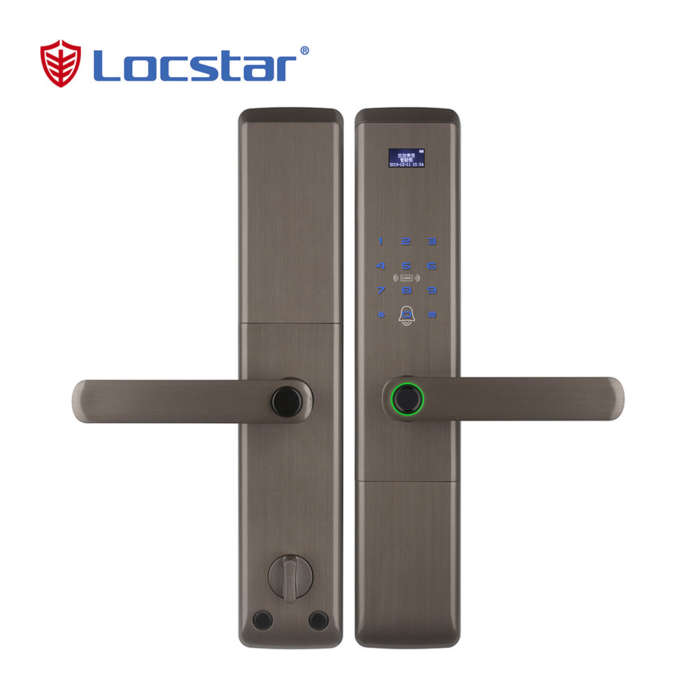 Locstar Digital Outdoor Tuya Electronic Smart Fingerprint Combination Door Lock Smart Wifi Lock