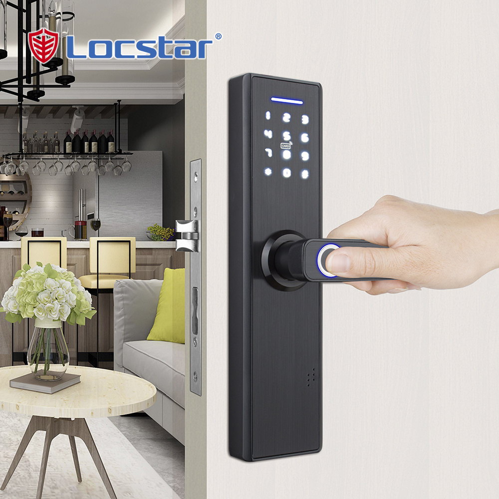 Cheap Keys Wifi Handle Keyless Cerradura Serrure Inteligente Digital Tuya Smart Door Biometric Gate Fingerprint Lock