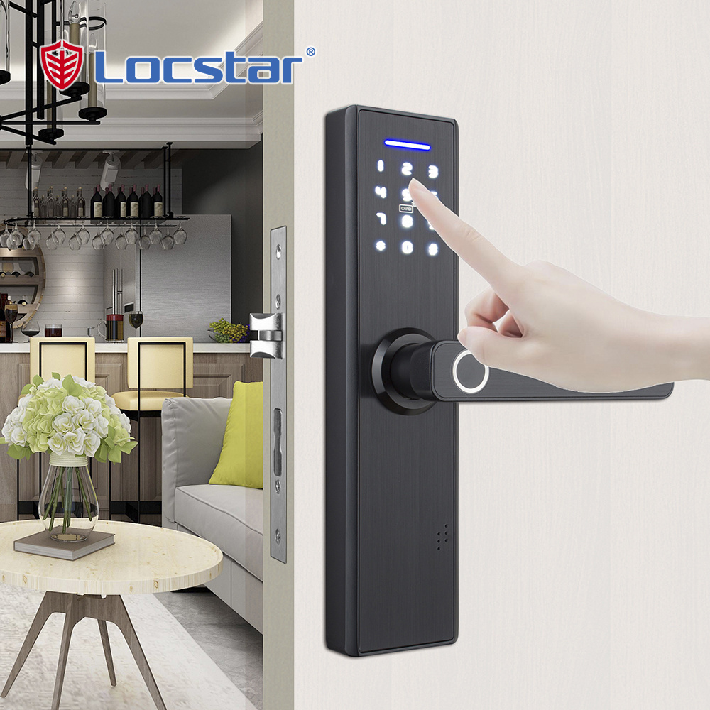 Cheap Keys Wifi Handle Keyless Cerradura Serrure Inteligente Digital Tuya Smart Door Biometric Gate Fingerprint Lock