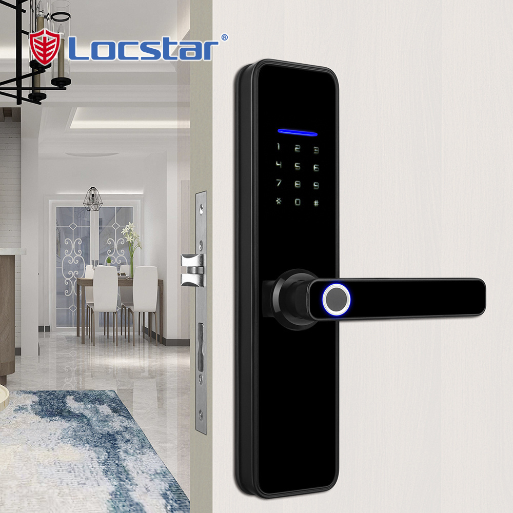 Keyless Security TTlock Tuya Biometric Digital Fingerprint Intelligent Wifi Smart Lock