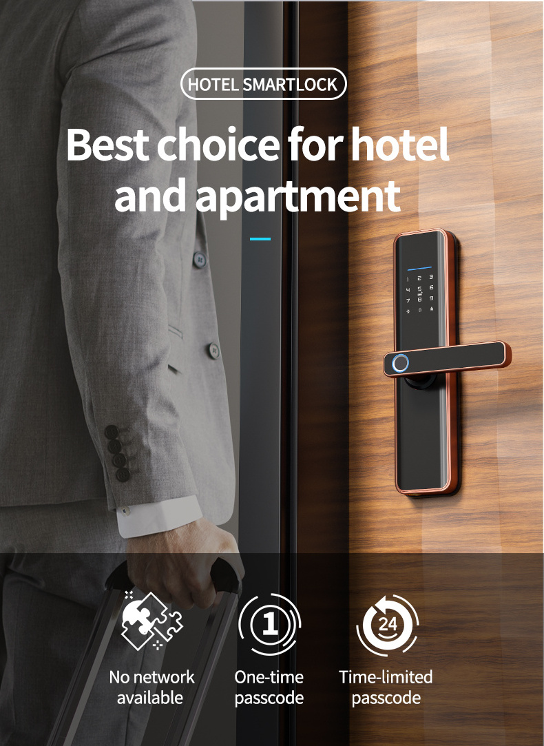Locstar Wifi Biometric Home Cylinder Electric Blue Tooth Tuya Locks Key ...