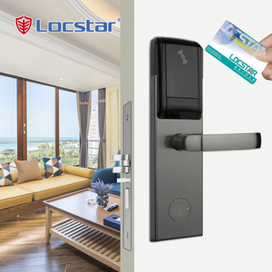 Locstar High Quality Safe Intelligent Rfid Encoder Card Digital Hotel Lock With Electric Power Switch Hotel Door Lock