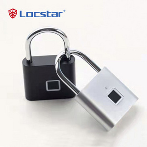 Usb Rechargeable Fingerprint Identification Biometric Smart Keyless Securite  Zinc Alloy Intelligent Fingerprint Padlock Lock