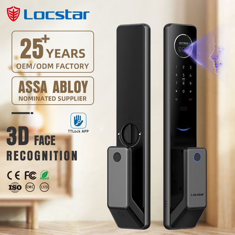 Locstar 25 Years Factory Door Lever Cerradura Inteligente Para Puerta Fully Automatic Lock