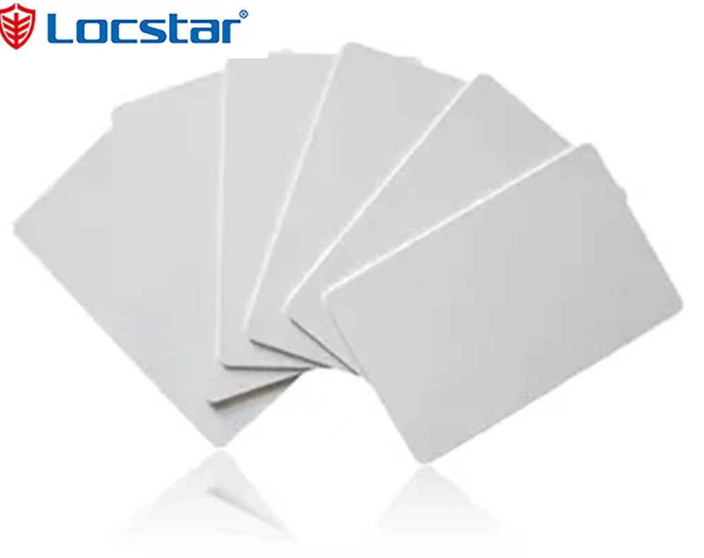 Locstar RFID Smart White CPU Mf Card Chip Key Card Bonwin Smart Card For Hotel Lock