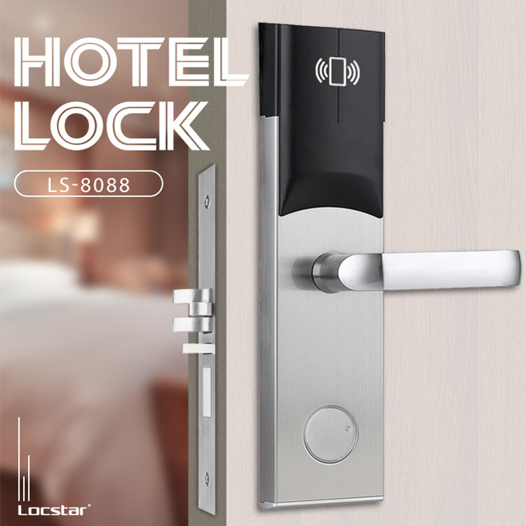 Locstar Security Electronic Contactless RF Key Card Hotel Locking System Smart RFID Hotel Card Lock