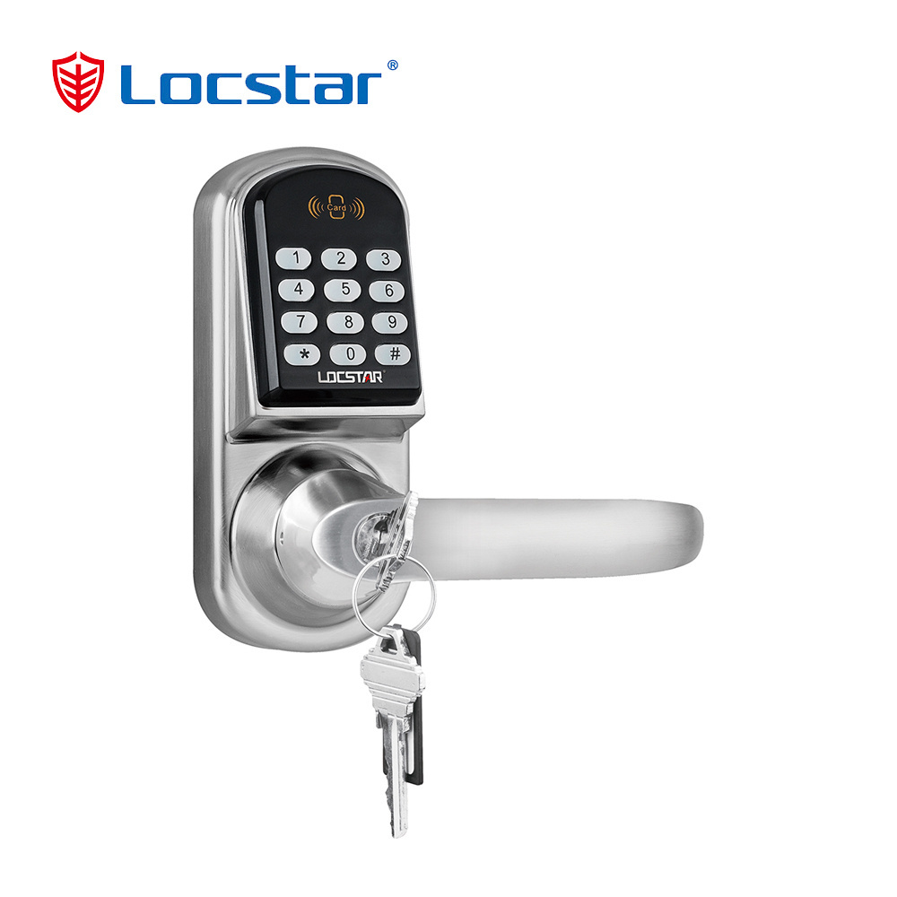 Locstar Single Lock Tongue password Gate Electric Keyless Security Smart Digital Door Lock Electronic Code Door Lock Zinc Alloy