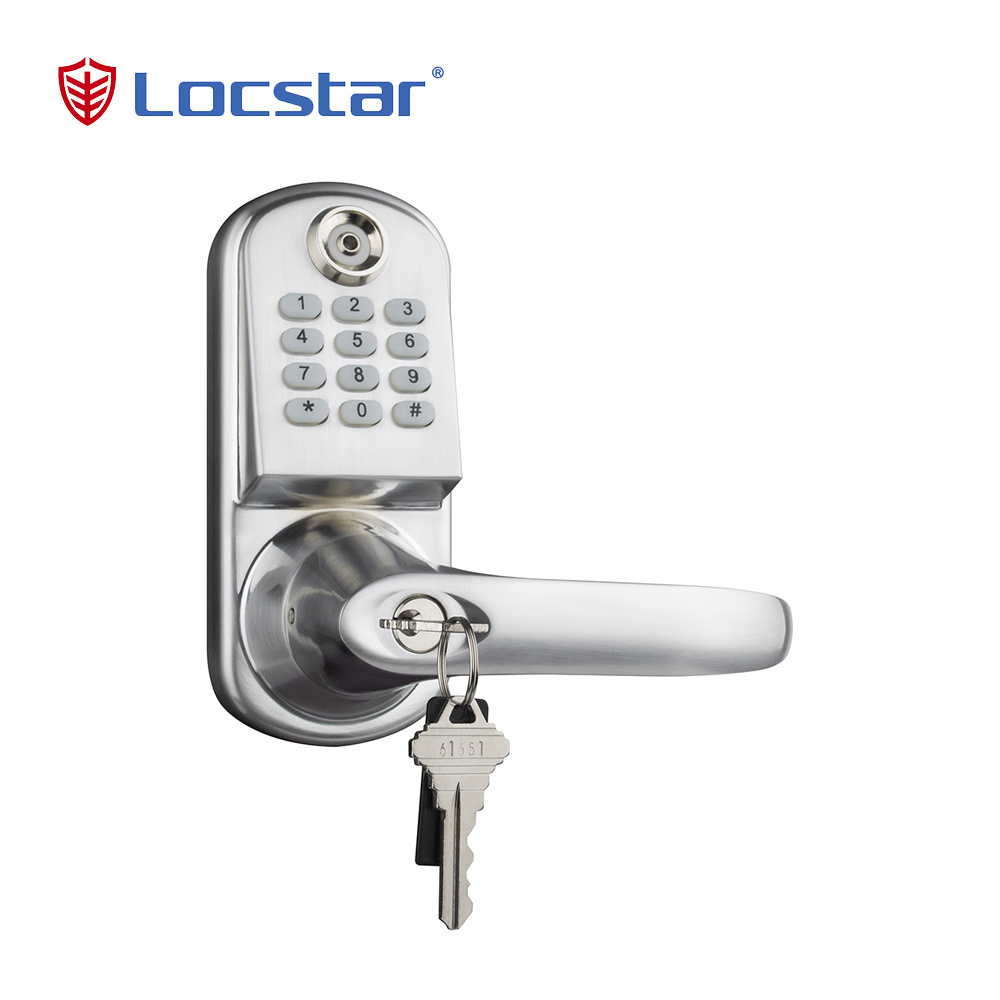 Locstar Smart TM Card Code Hidden Cylinder Intelligent Password Door Lock Interior Door Locks