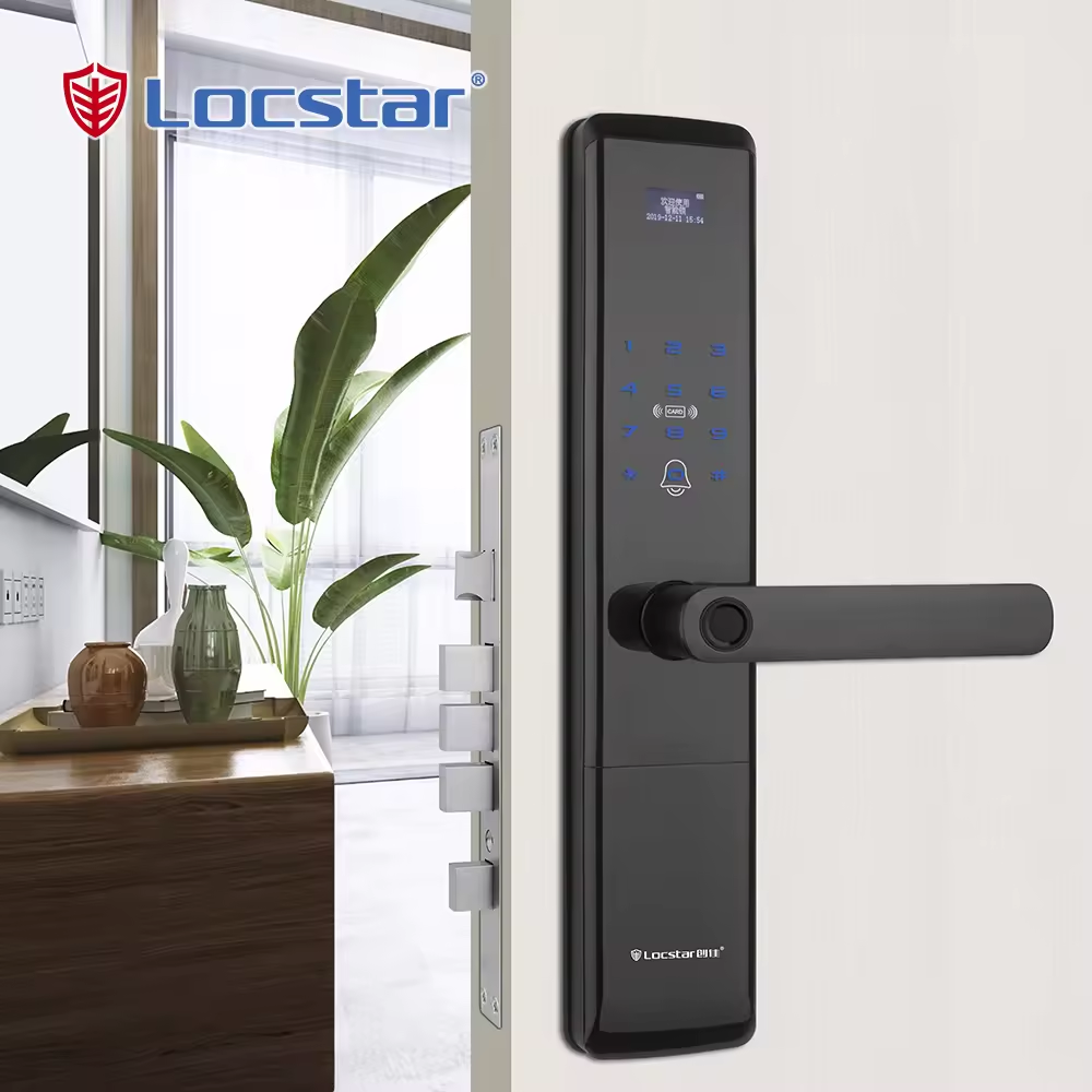 Door Proximity Cards Glass Electronic Commercial Deadbolt Smart Fingerprint Gate Home Digital Smart Card Door Lock