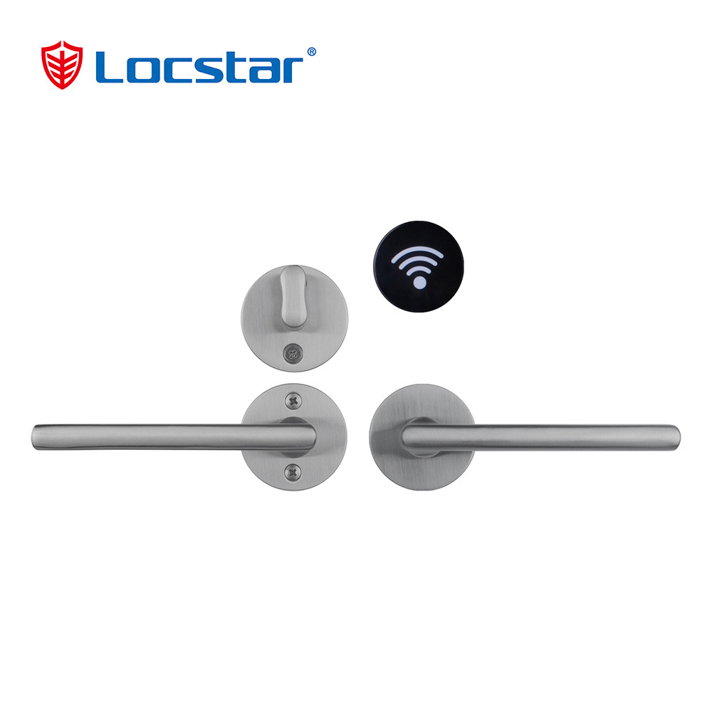 Locstar New Arrivals Deadbolt Handle Mortise Interior Door Lock Electronic Magnetic Hotel System Keyless Entry Door Lock