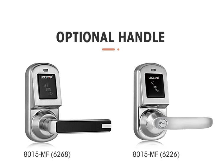 Locstar Intelligent Electronic Safe Hotel Software Card Key With Handle Gate Digital Smart Door Lock