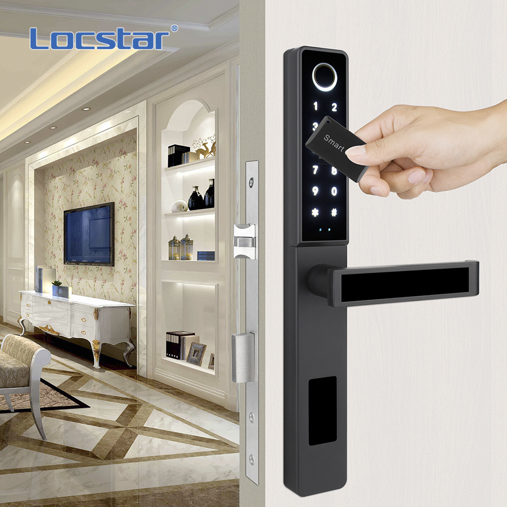 Locstar Amazon Intelligent Fingerprint Door Locks With TTlock Electric Sliding Glass Wifi Smart Lock