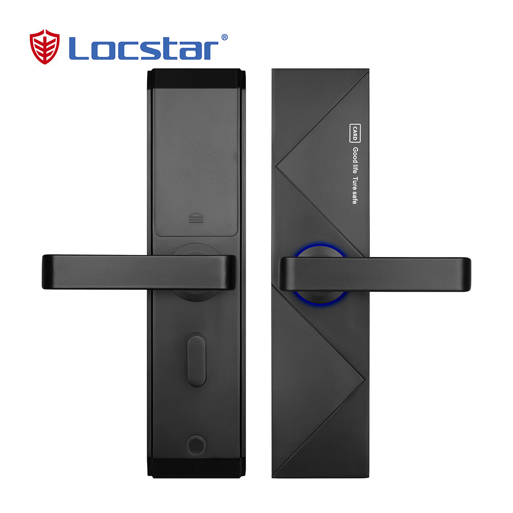 Locstar Smart Rfid Hotel System Handle Electronic Magnetic Safety lock Gate Combination Digital Key Card Door Lock