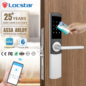 Locstar Online Ble Wifi Hotel Lock Solution Tthotel Remote Controlled Rfid Card Password Code Ttlock Smart Hotel Door Lock