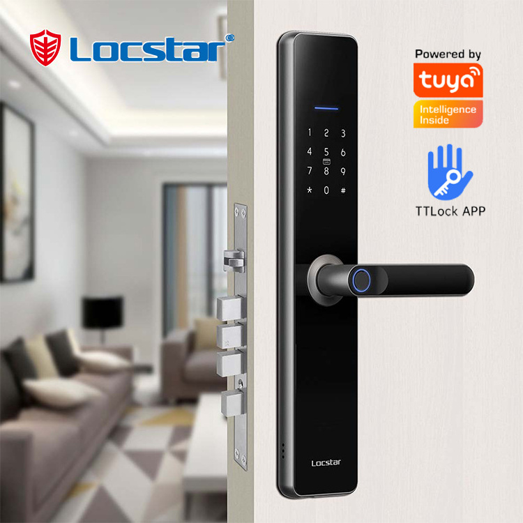 Locstar Electric Doors Intelligent Password Keyless Entry Door Lock Security Smart Lock For Front Door