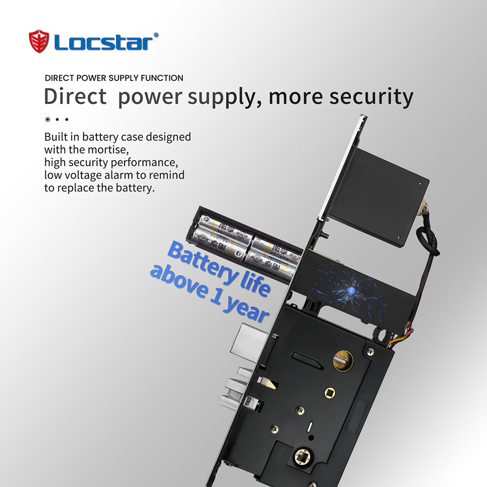 Locstar Keycard Electronic Bedroom Lock Kit Vingcard Hotel Handle Door Lock System For Hotel