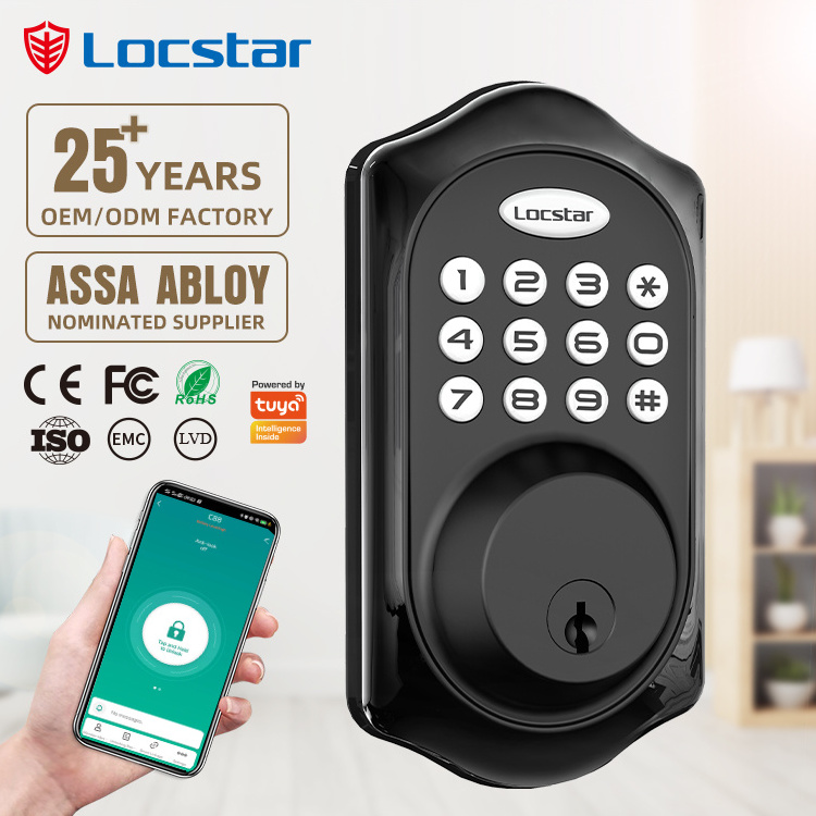 Security Electronic Digital Combination Password Door Lock Serrure De Porte Intelligente Deadbolt Smart Door Lock With Wi-Fi