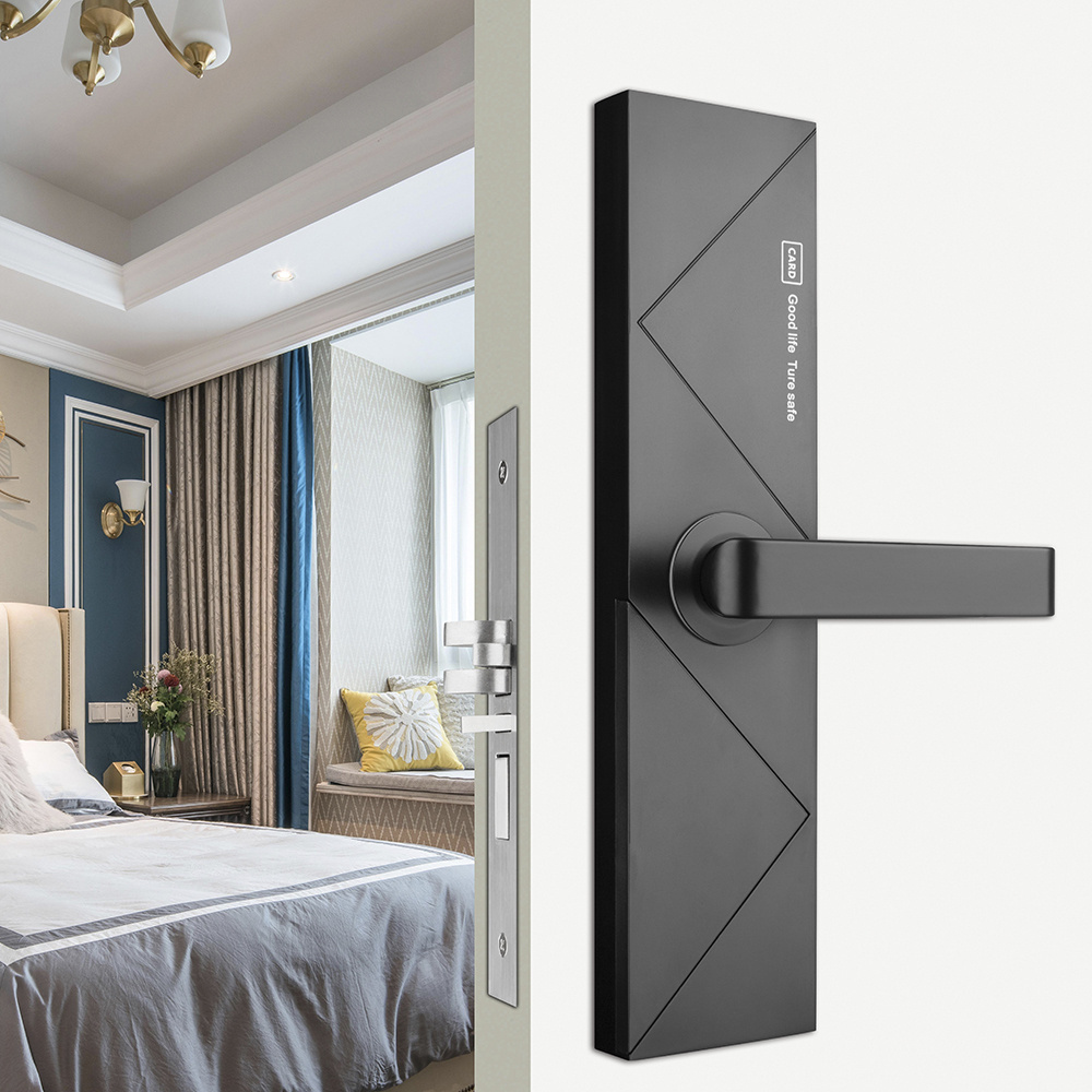 Rfid Card Hotel Room Door Lock With Management Software System Access By Keys And Smart Cards