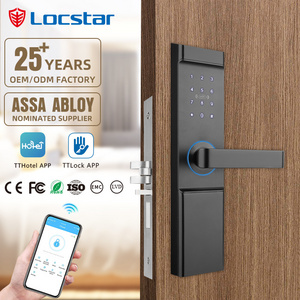 Locstar TTlock Hotel Rfid Smart Door Lock System With Password And Key Unlock Management Software