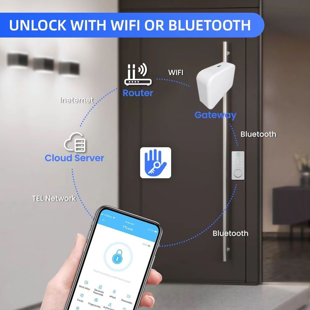 Hot Selling Golden Supplier High Security Tuya Wifi Smart Digital Keypad Electric Deadbolt Lock Smart Dead Bolt Door Lock