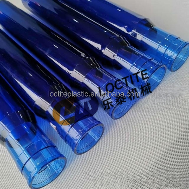 55 mm 20 Liter 5 Gallon Push Neck Blue PET Preform Tube 55mm For Gallon 20L Water