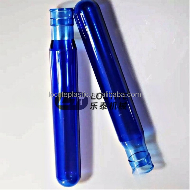 55 mm 20 Liter 5 Gallon Push Neck Blue PET Preform Tube 55mm For Gallon 20L Water